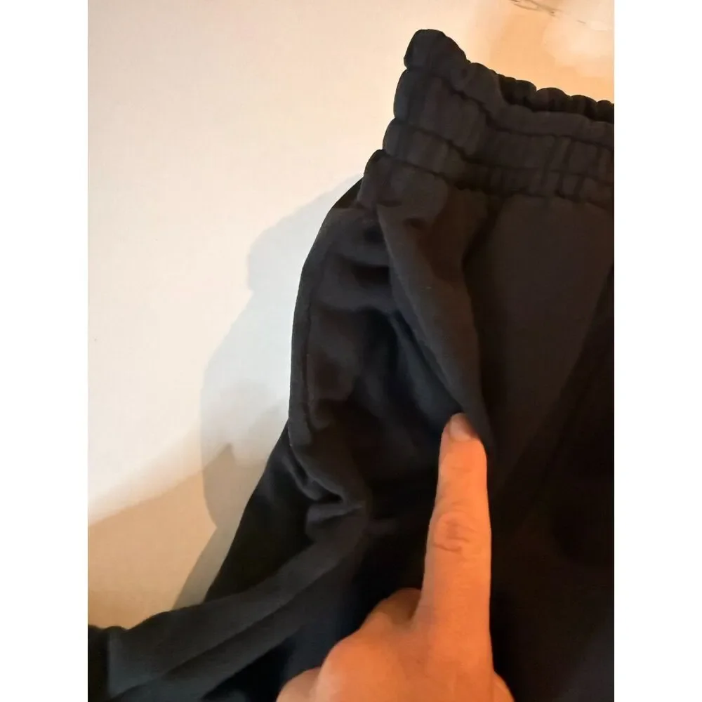 Athleta Girl Black Fleece Jogger Sweatpants Girls XL 14 Pockets Cinch Ankle